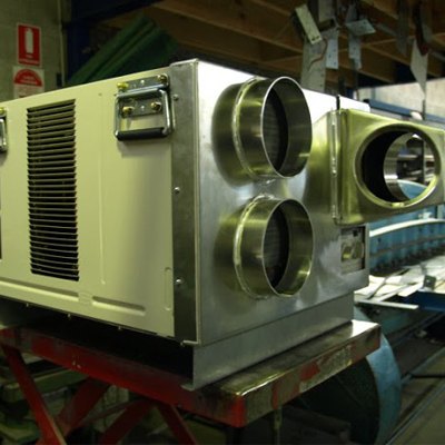 Sheet metal air handling unit housing