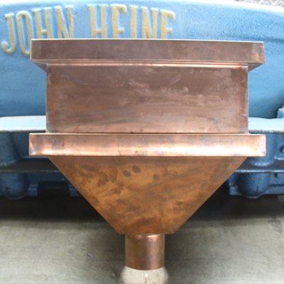 Copper hopper fabricated for John Heine