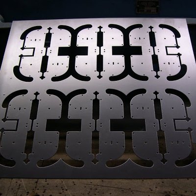 Laser cut steel bracket blanks